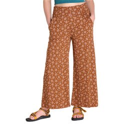 Toad&Co Chaka Wide Leg Pant Women's in Fawn Polka Dot Print